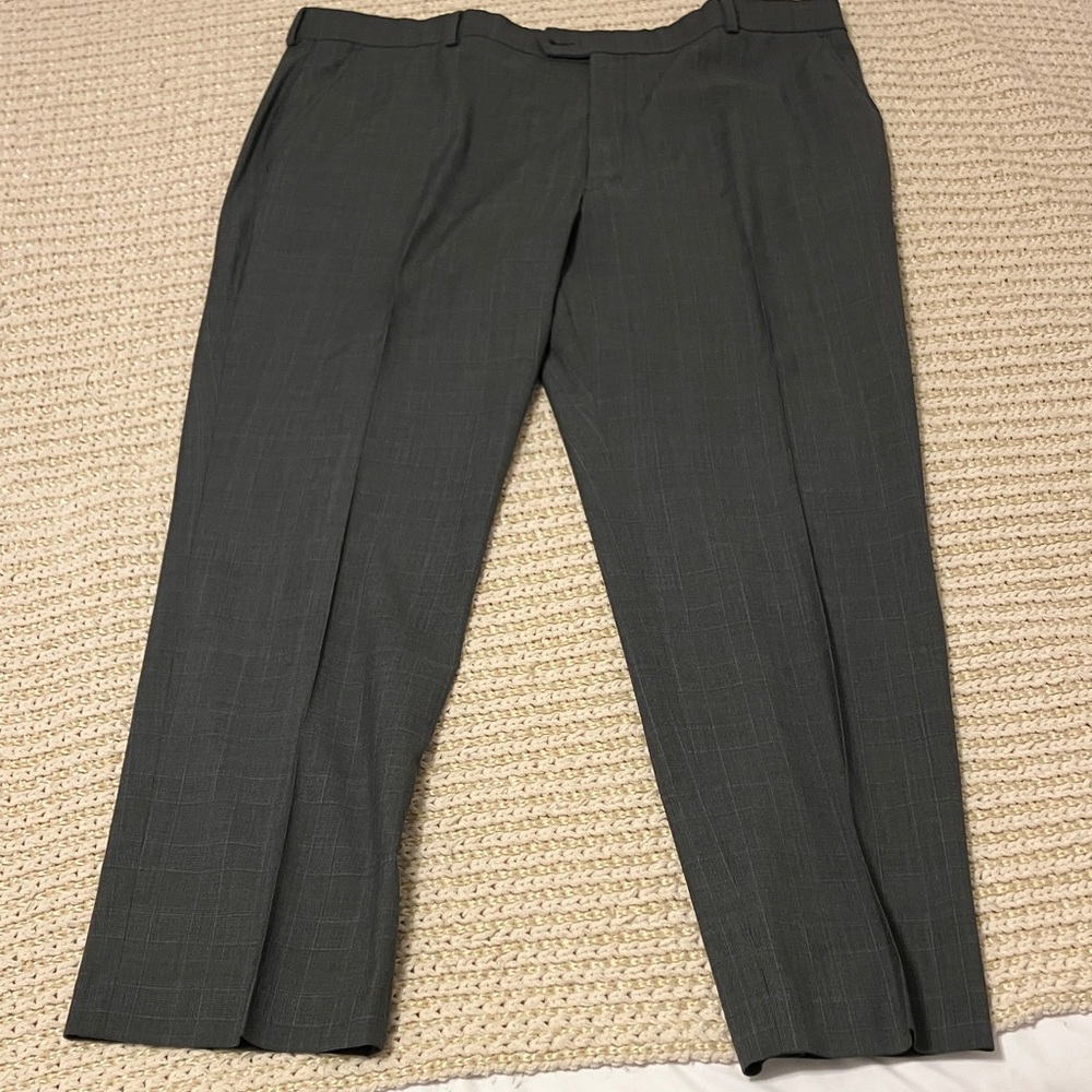 Stafford Gray Dress Pants for Men